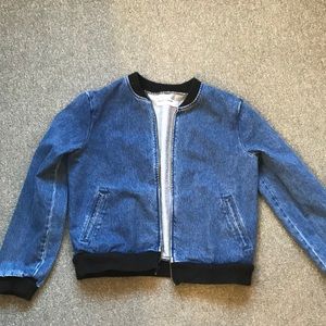 American Apparel Demin Bomber Jacket